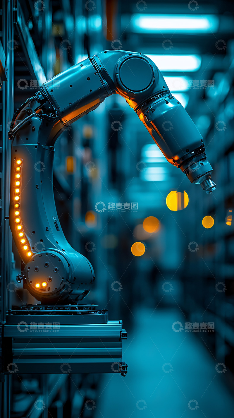 高清大图下载【趣麦麦图】工业机器人手臂4
