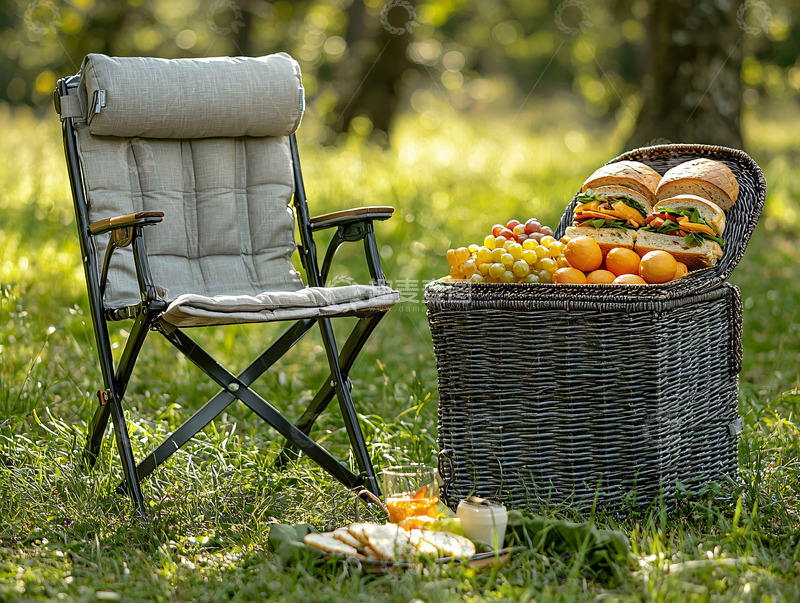 高清大图下载【趣麦麦图】户外野餐休闲场景