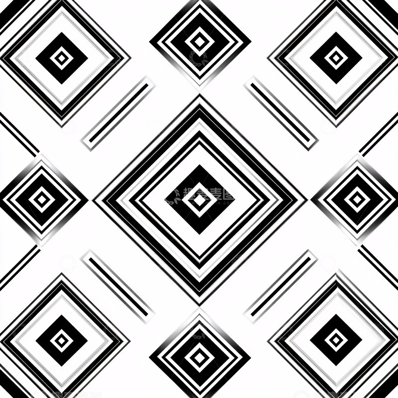 高清大图下载【趣麦麦图】菱形重复图案
