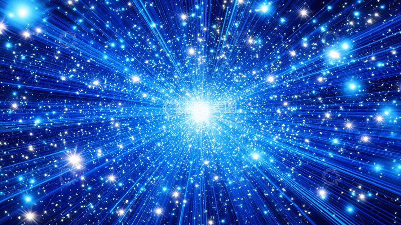 高清大图下载【趣麦麦图】蓝色星光爆裂