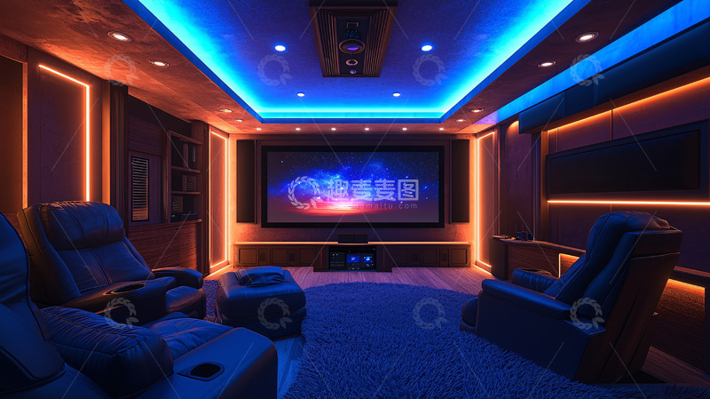 高清大图下载【趣麦麦图】高端家庭影院设计