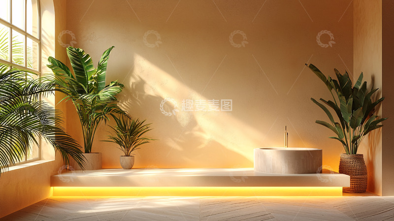 高清大图下载【趣麦麦图】阳光洒进房间