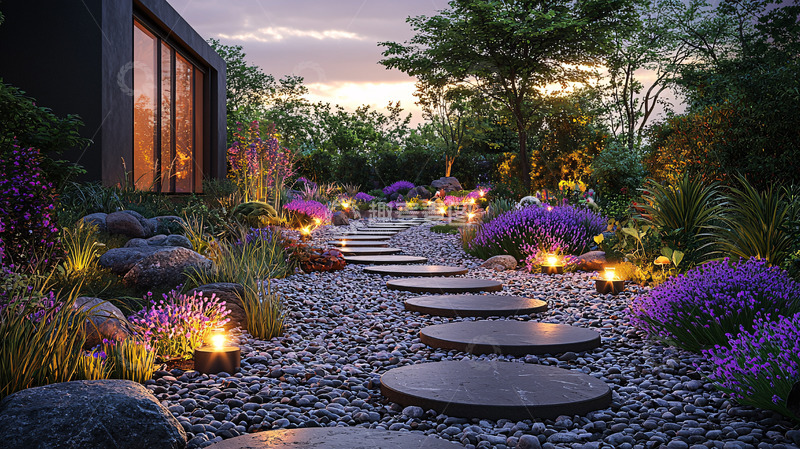 高清大图下载【趣麦麦图】现代庭院景观设计