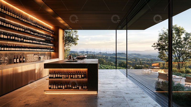 高清大图下载【趣麦麦图】酒窖与乡村景观融合