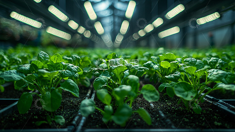 现代化智能温室蔬菜种植