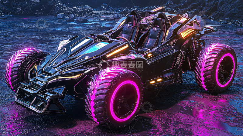 高清大图下载【趣麦麦图】未来感越野车