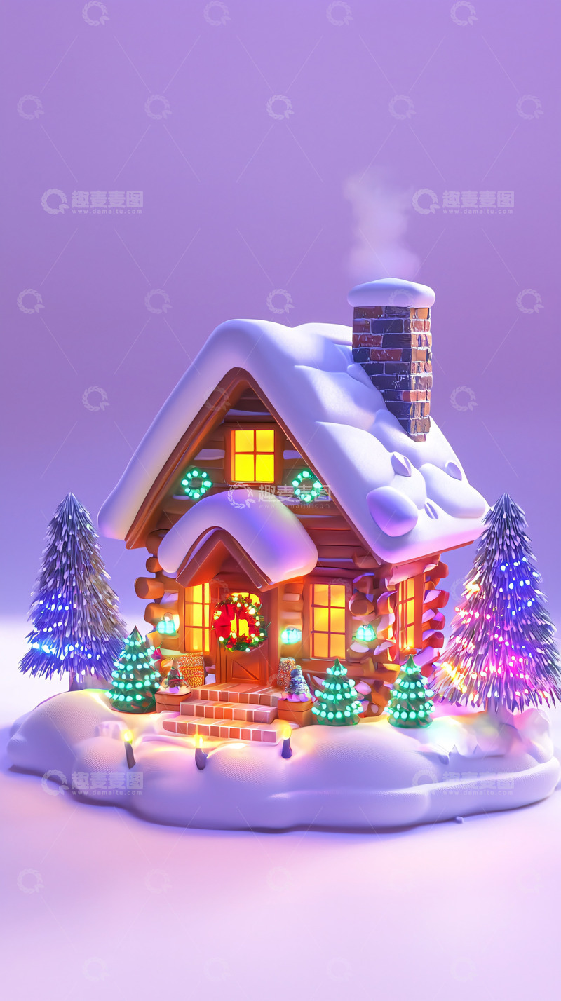 高清大图下载【趣麦麦图】圣诞小屋