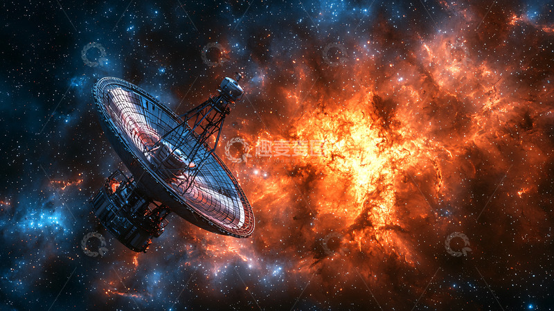 高清大图下载【趣麦麦图】宇宙深空探测器