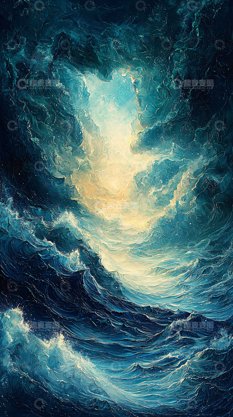 高清大图下载【趣麦麦图】深海巨浪