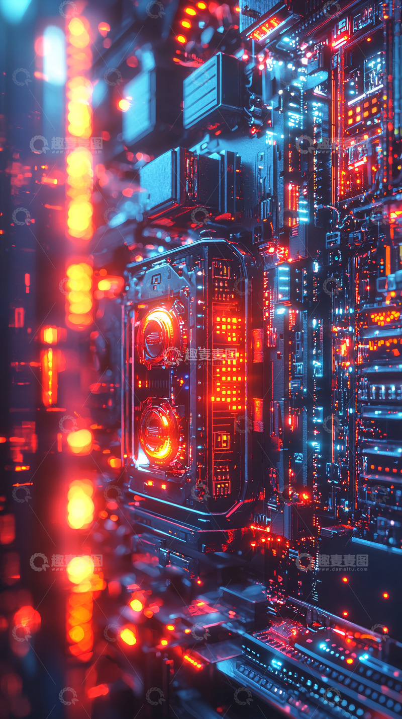 高清大图下载【趣麦麦图】未来科技感电路板