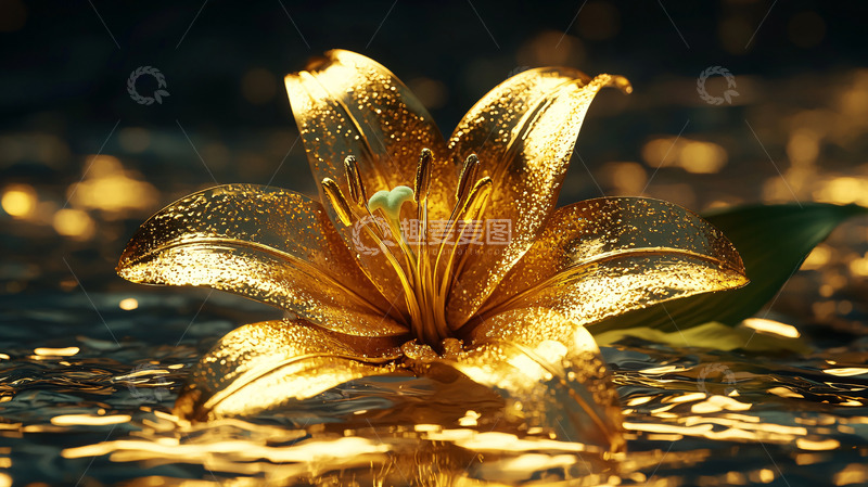 高清大图下载【趣麦麦图】金色百合花