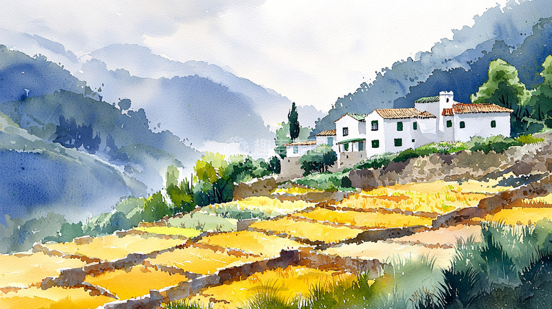 高清大图下载【趣麦麦图】水彩画