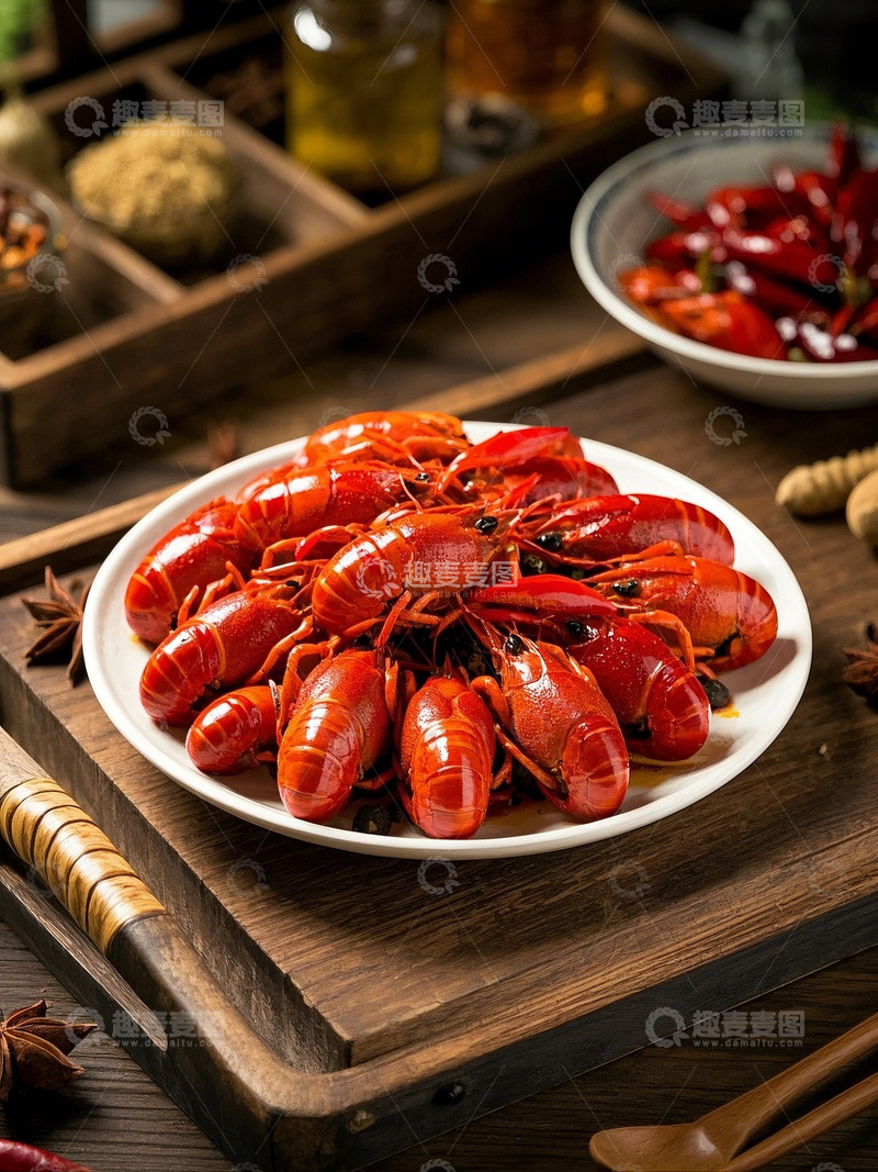 高清大图下载【趣麦麦图】小龙虾素材图4
