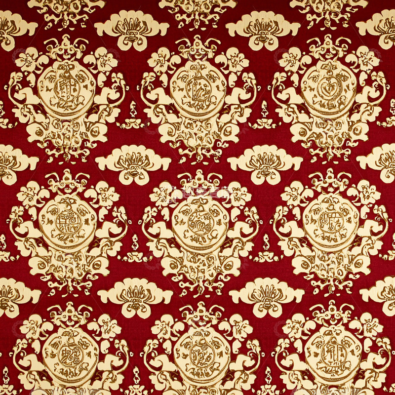 高清大图下载【趣麦麦图】红金色祥云纹理图案