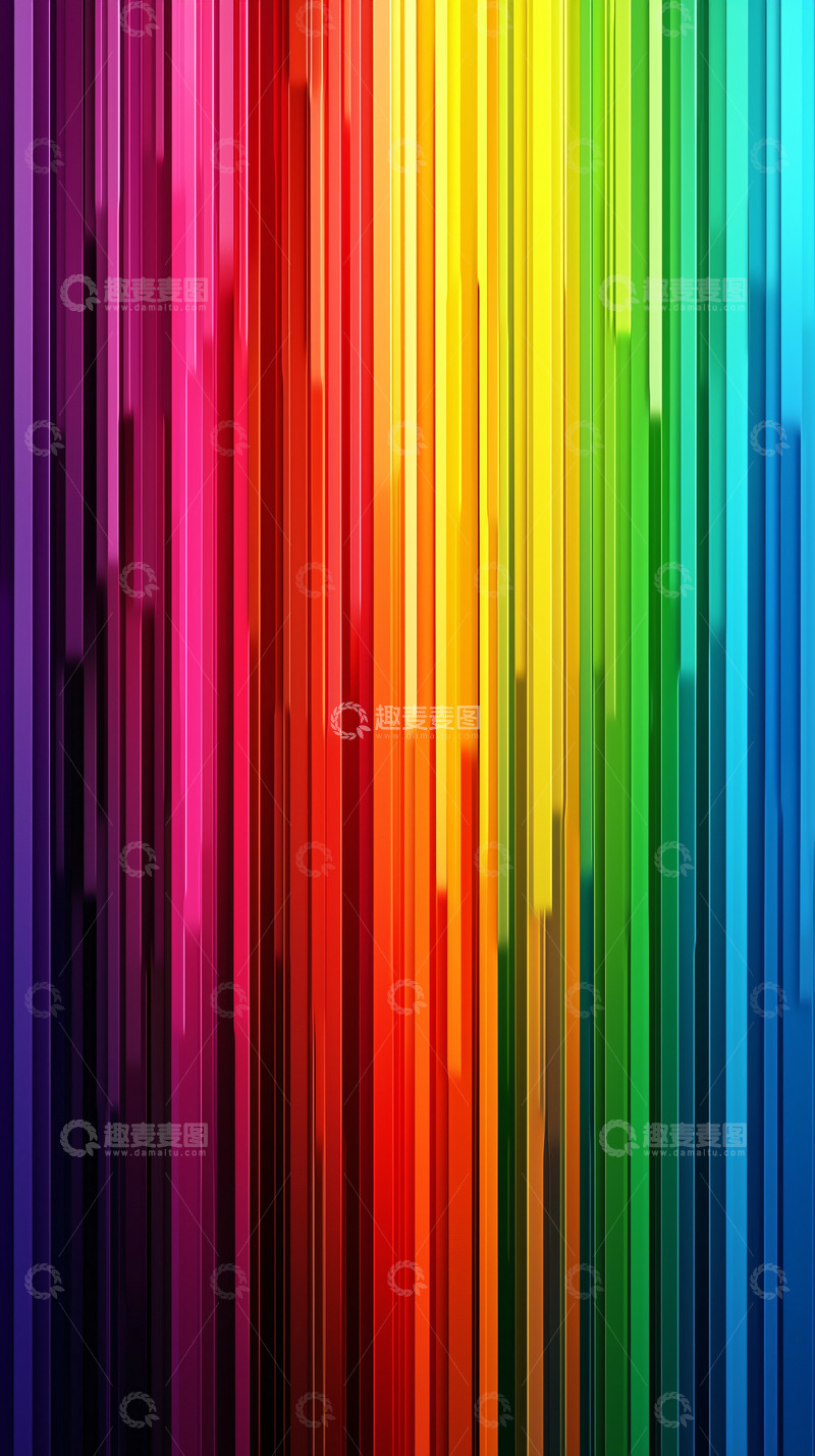高清大图下载【趣麦麦图】彩色竖条纹背景