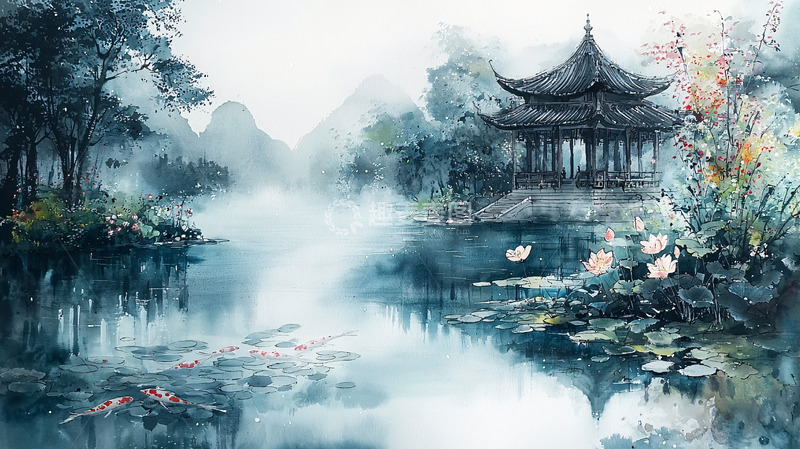 高清大图下载【趣麦麦图】水墨江南