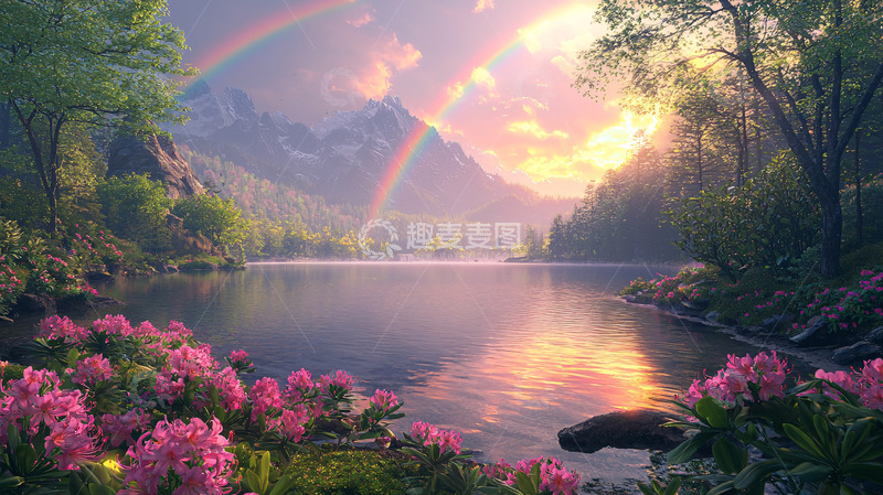 高清大图下载【趣麦麦图】宁静湖面