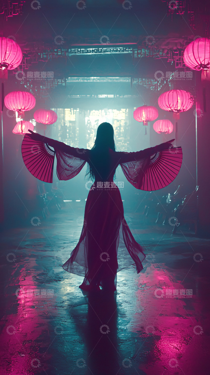 高清大图下载【趣麦麦图】古风女子