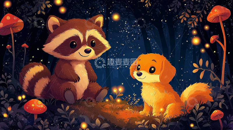 高清大图下载【趣麦麦图】浣熊3