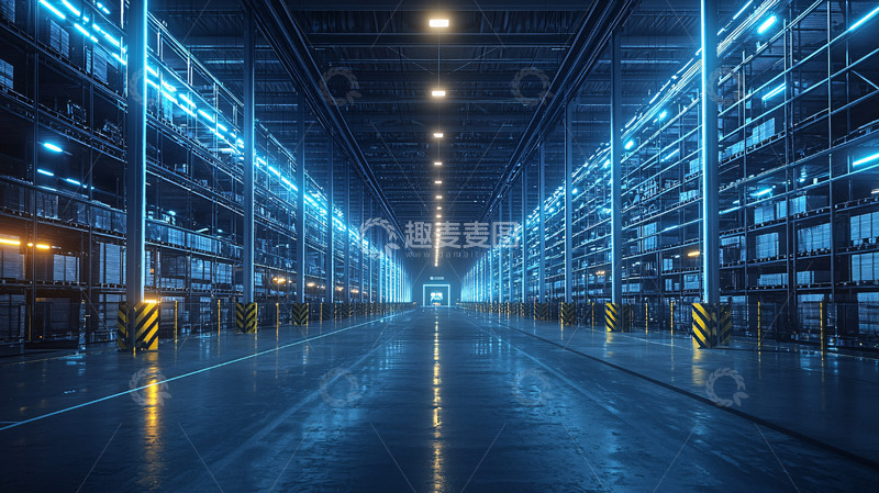 高清大图下载【趣麦麦图】现代化智能仓库