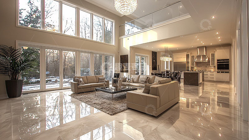 高清大图下载【趣麦麦图】现代简约大宅客厅