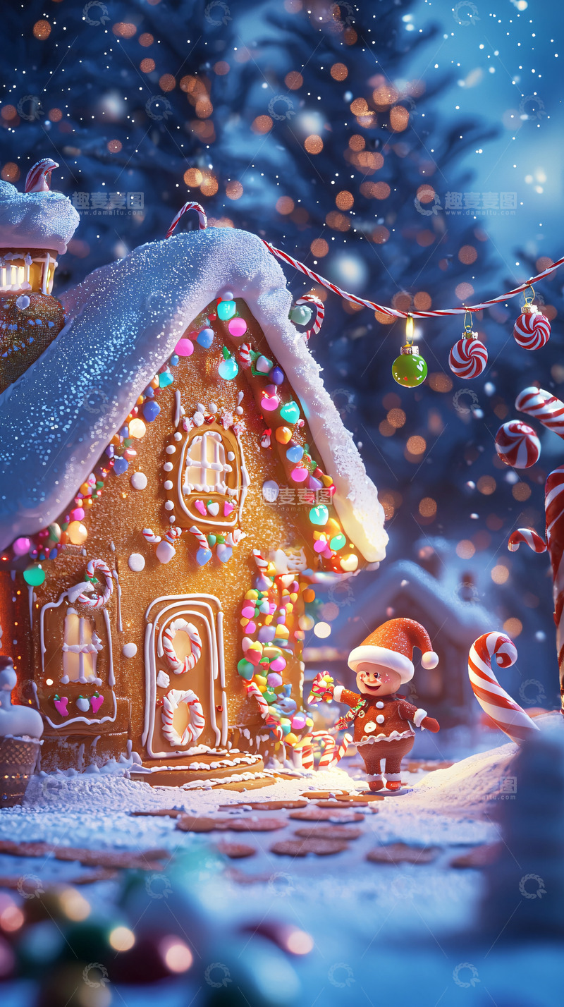 高清大图下载【趣麦麦图】圣诞姜饼屋2