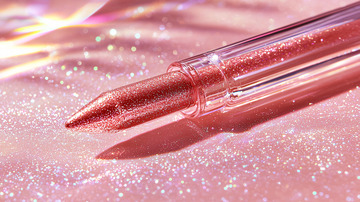 粉色闪光笔特写