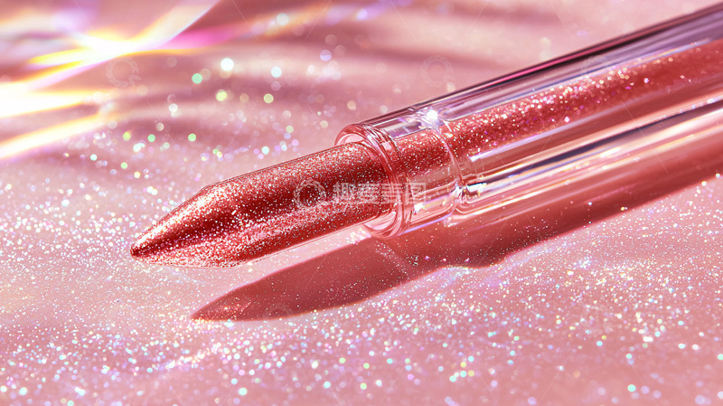 高清大图下载【趣麦麦图】粉色闪光笔特写