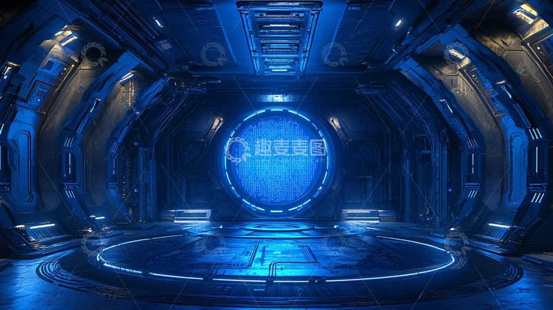 高清大图下载【趣麦麦图】科幻飞船内部场景