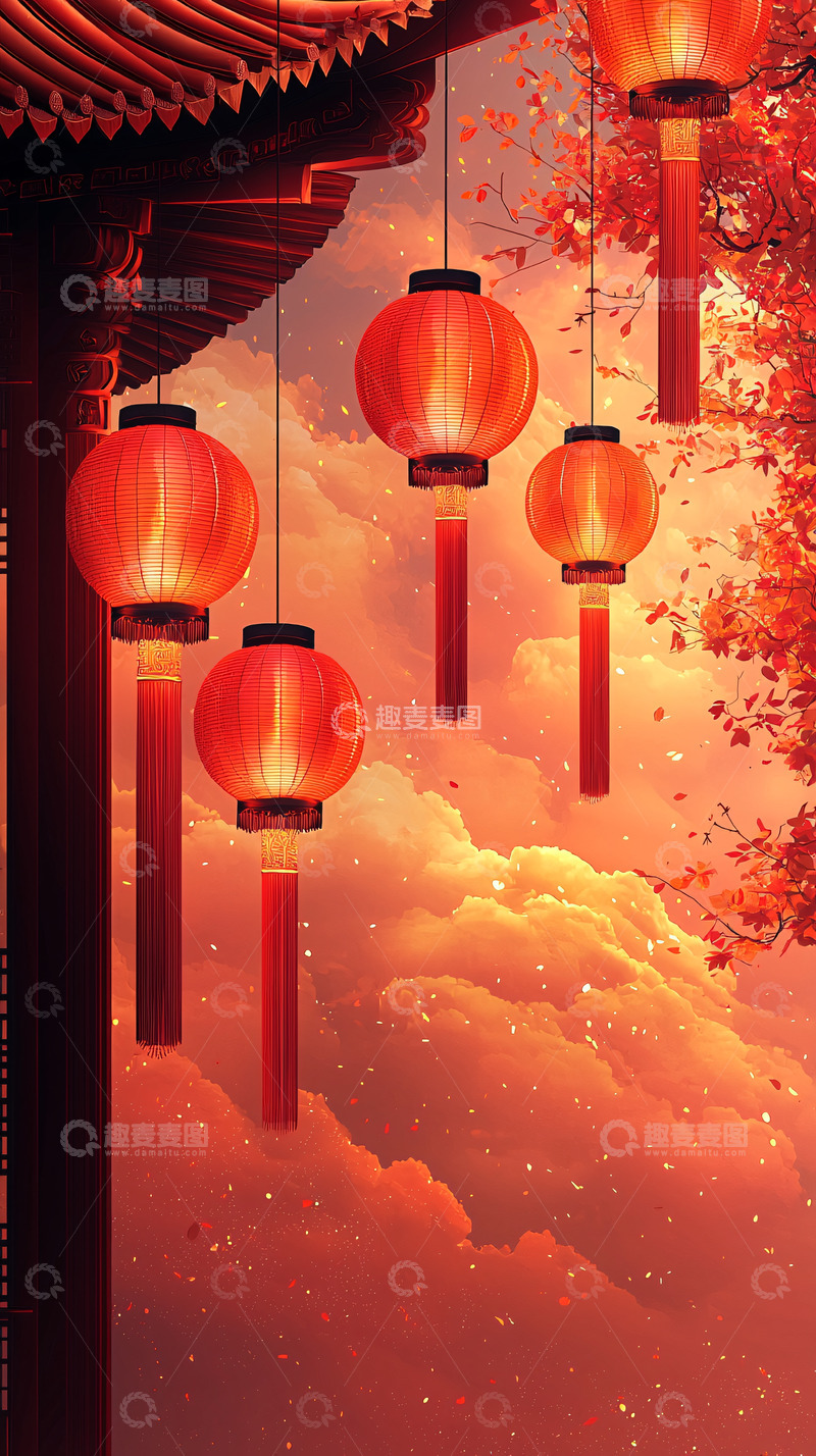 高清大图下载【趣麦麦图】红灯笼
