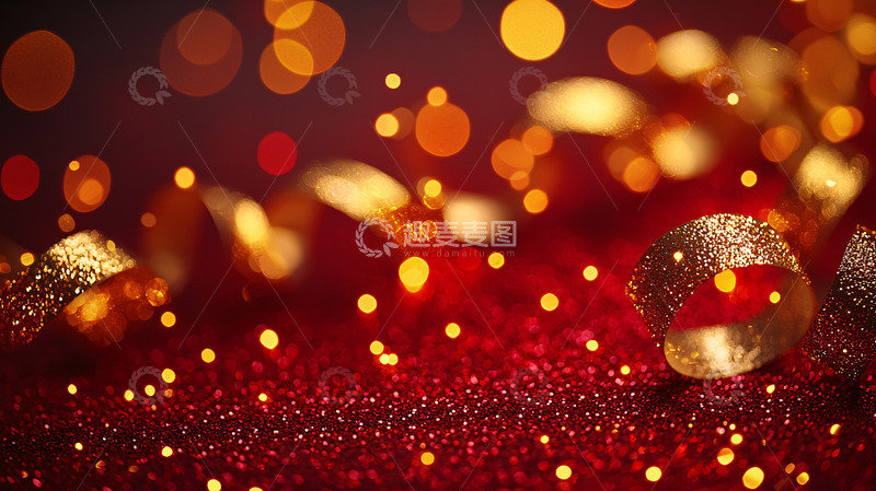 高清大图下载【趣麦麦图】红色背景