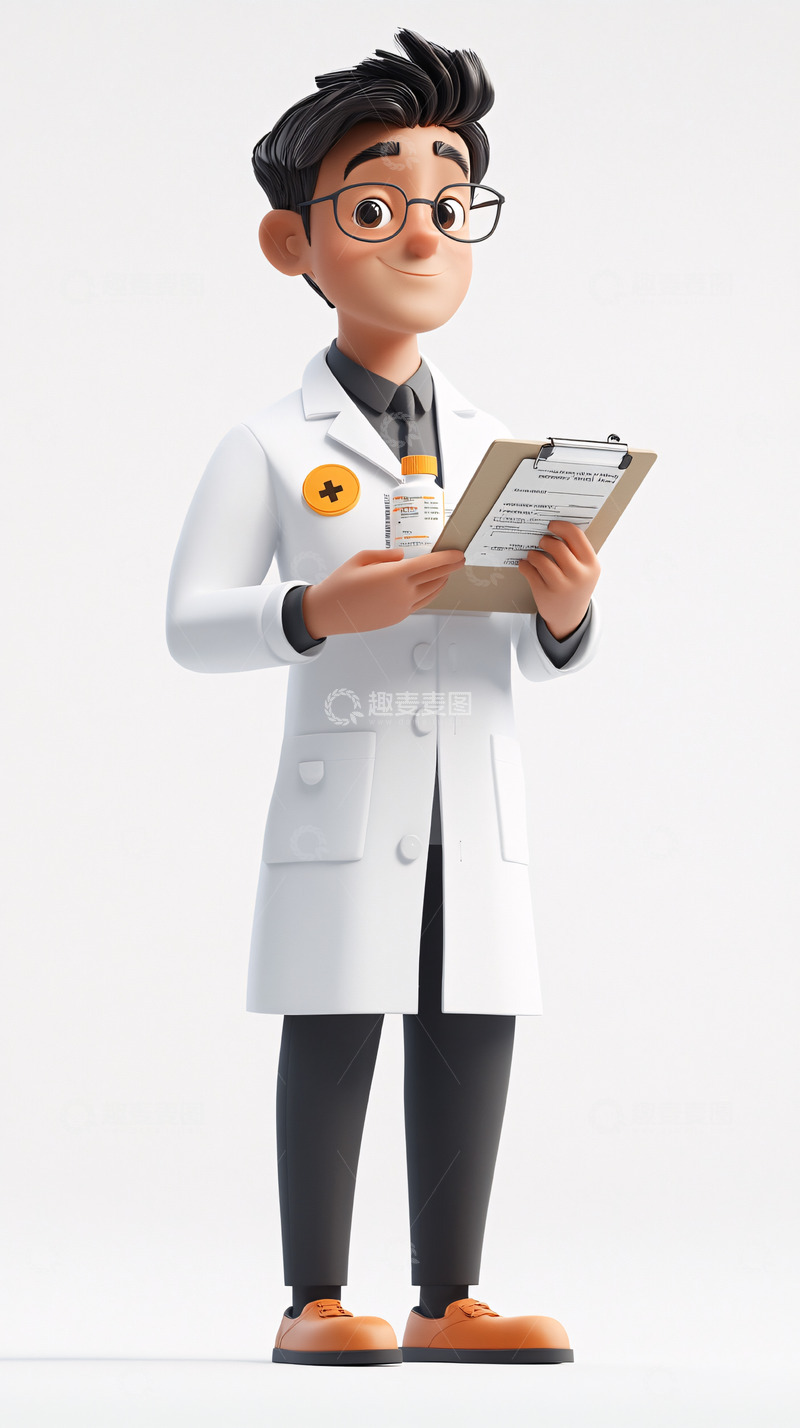高清大图下载【趣麦麦图】卡通医生