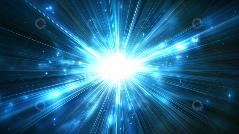 高清大图下载【趣麦麦图】蓝色能量爆裂