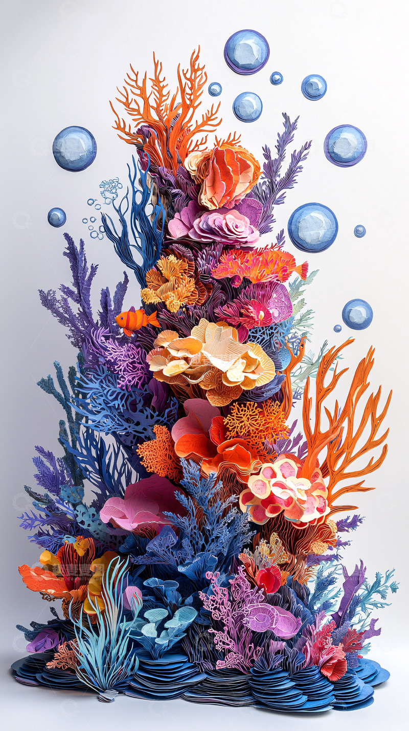 高清大图下载【趣麦麦图】五彩缤纷的珊瑚群