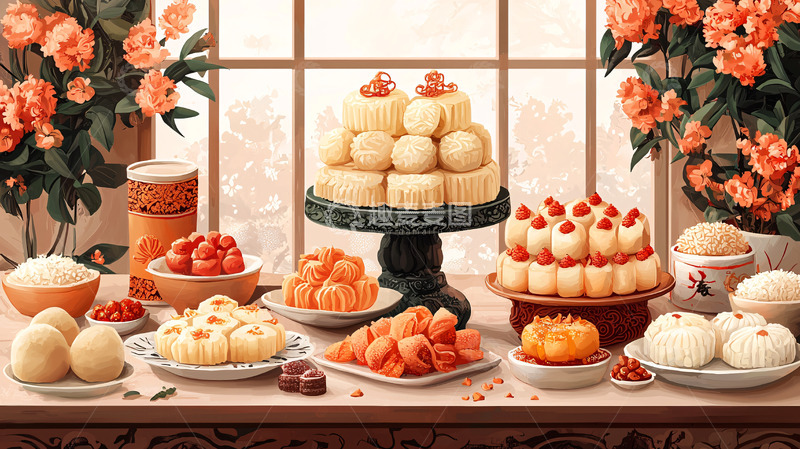 高清大图下载【趣麦麦图】中式糕点