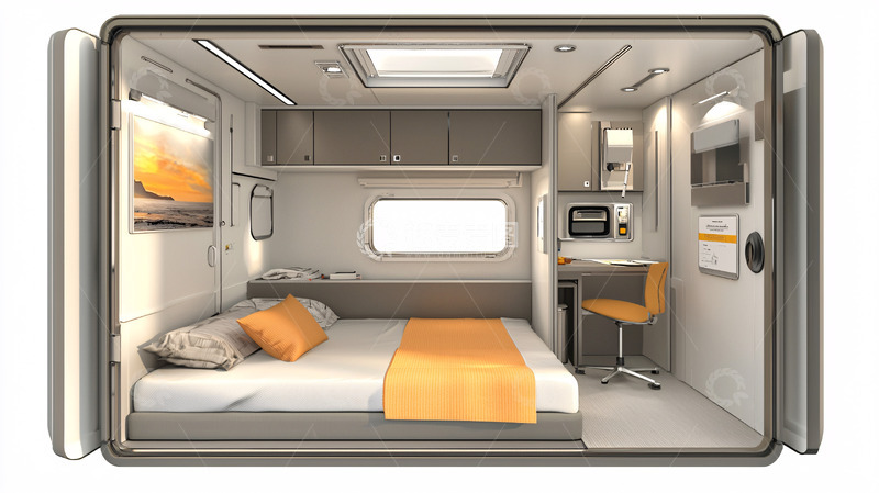 高清大图下载【趣麦麦图】移动房屋内部