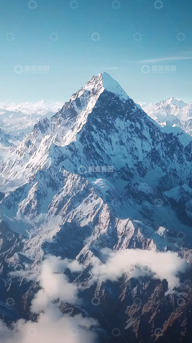 高清大图下载【趣麦麦图】雪山顶峰高清图
