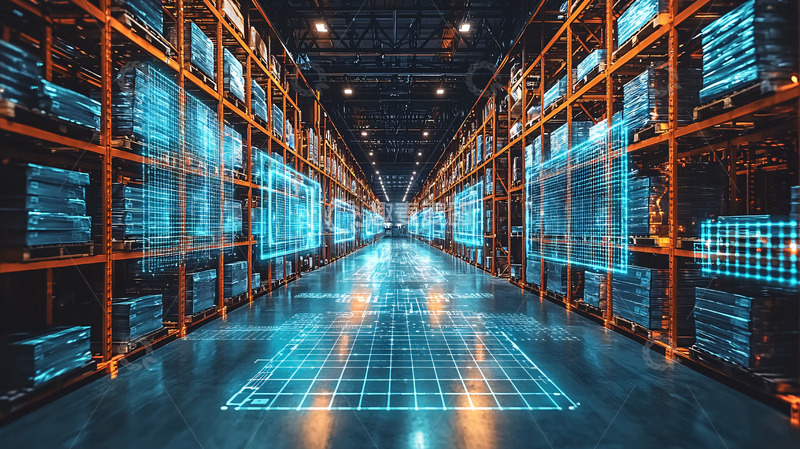 高清大图下载【趣麦麦图】数字科技未来走廊