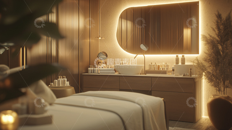 高清大图下载【趣麦麦图】高级美容院护理室