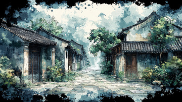 水墨古镇