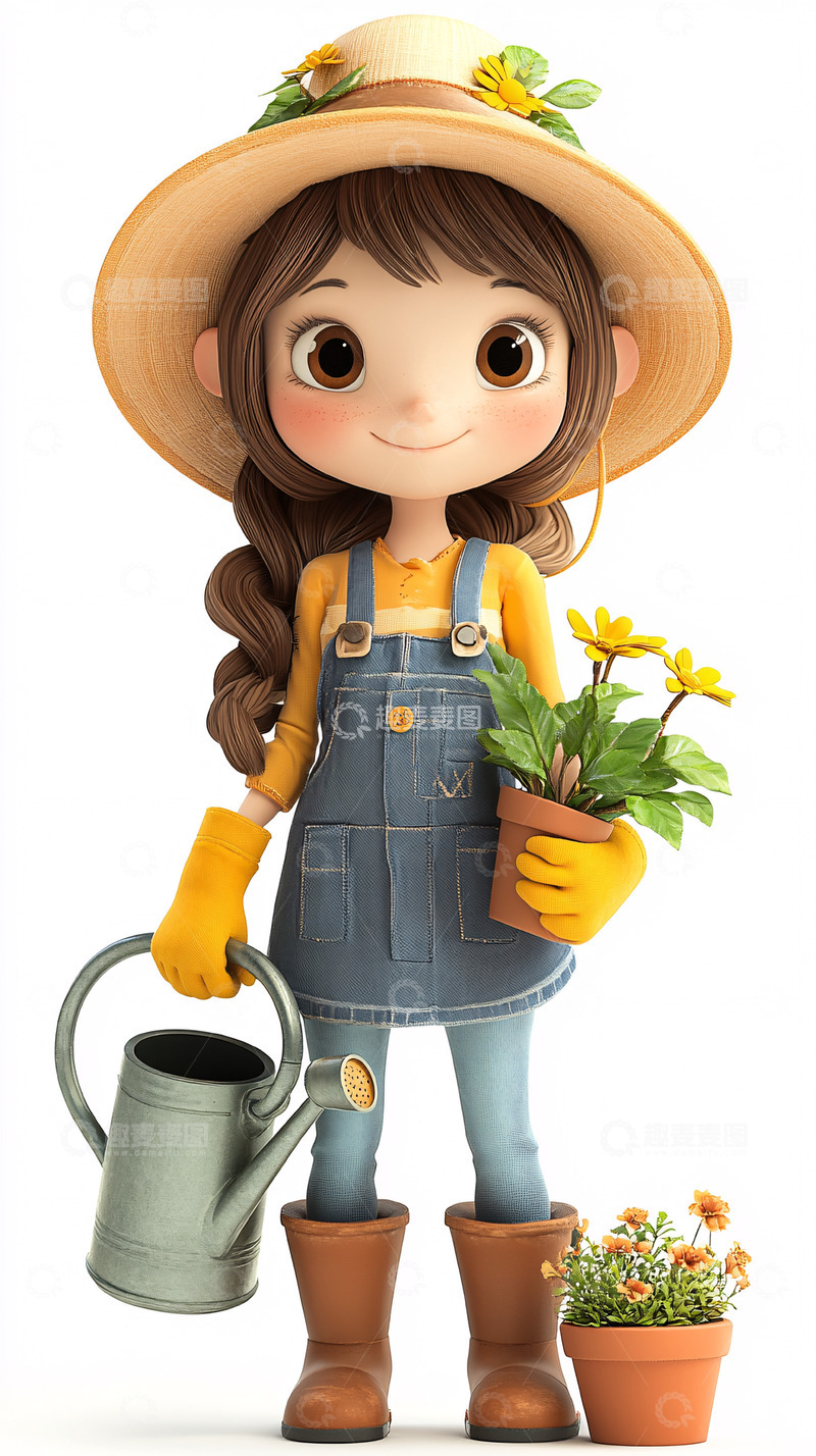 高清大图下载【趣麦麦图】卡通女孩38