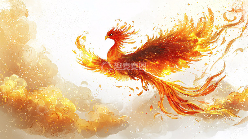 高清大图下载【趣麦麦图】火焰凤凰