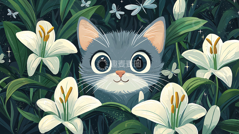 高清大图下载【趣麦麦图】可爱小猫