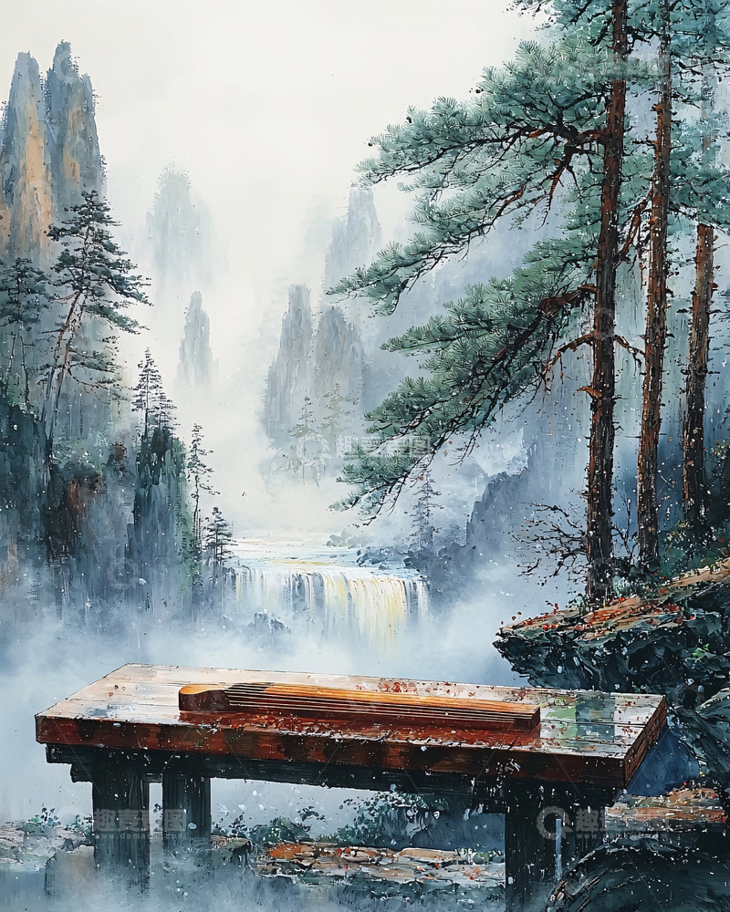 高清大图下载【趣麦麦图】水墨山水画185