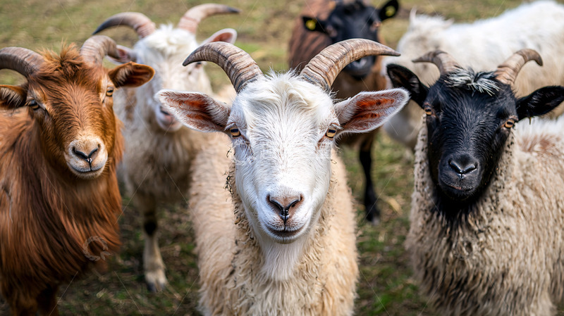 高清大图下载【趣麦麦图】山羊群