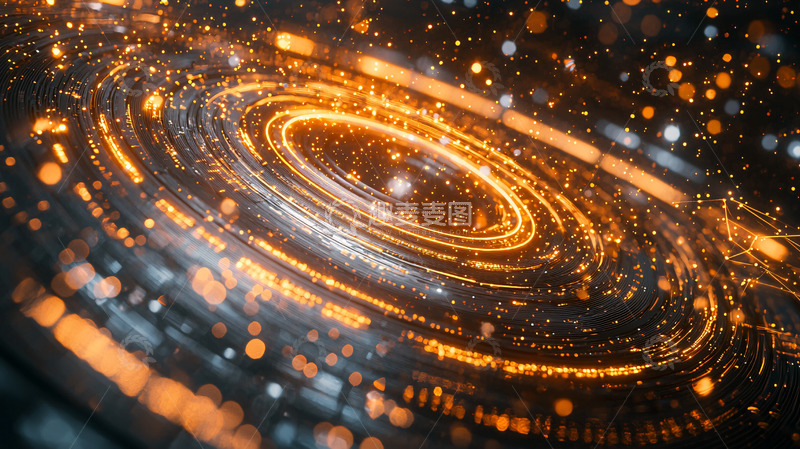 高清大图下载【趣麦麦图】光环粒子环状结构