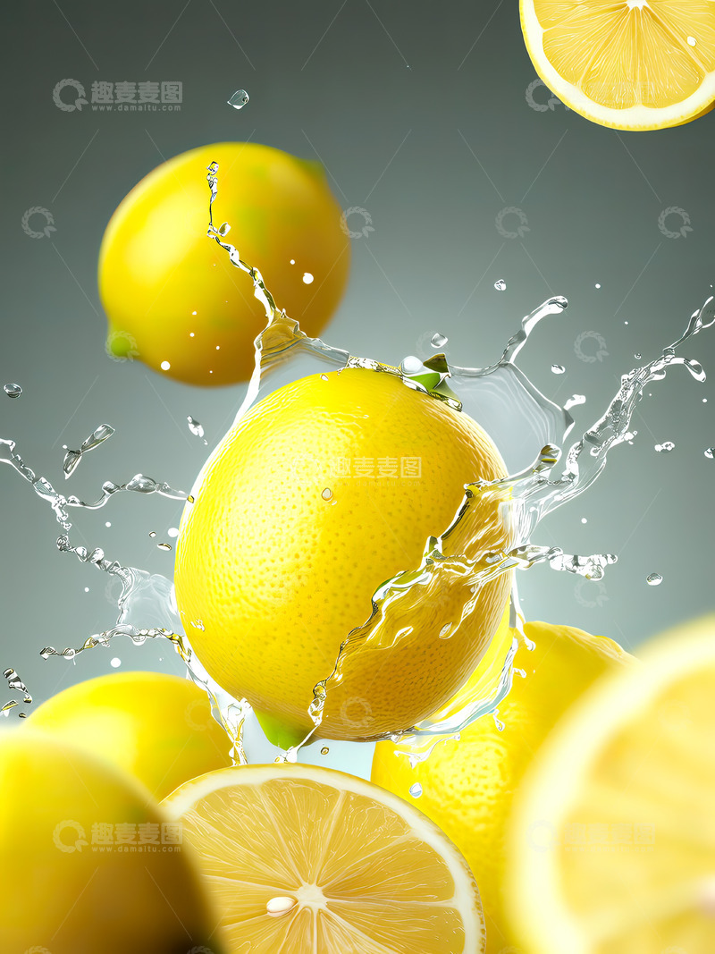新鲜美味柠檬果蔬摄影7