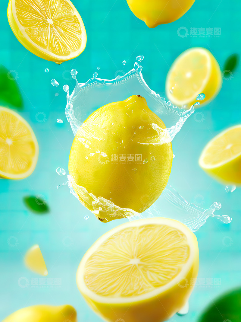 高清大图下载【趣麦麦图】新鲜美味柠檬果蔬摄影2
