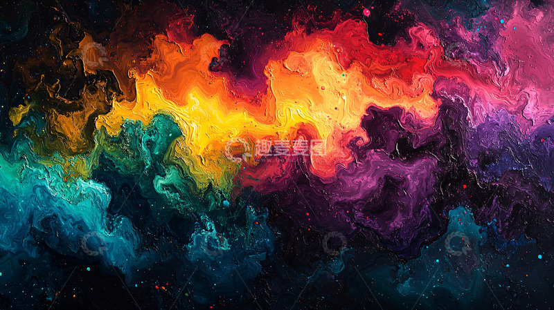 高清大图下载【趣麦麦图】色彩斑斓的星云宇宙