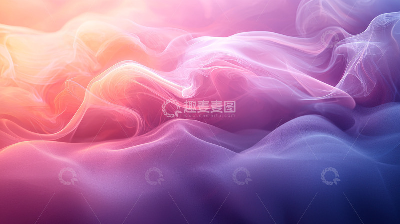 高清大图下载【趣麦麦图】彩色烟雾抽象背景